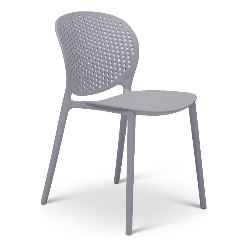 Urbia Metro Bailey Side Chair in Light Gray Seat (Set of 4)