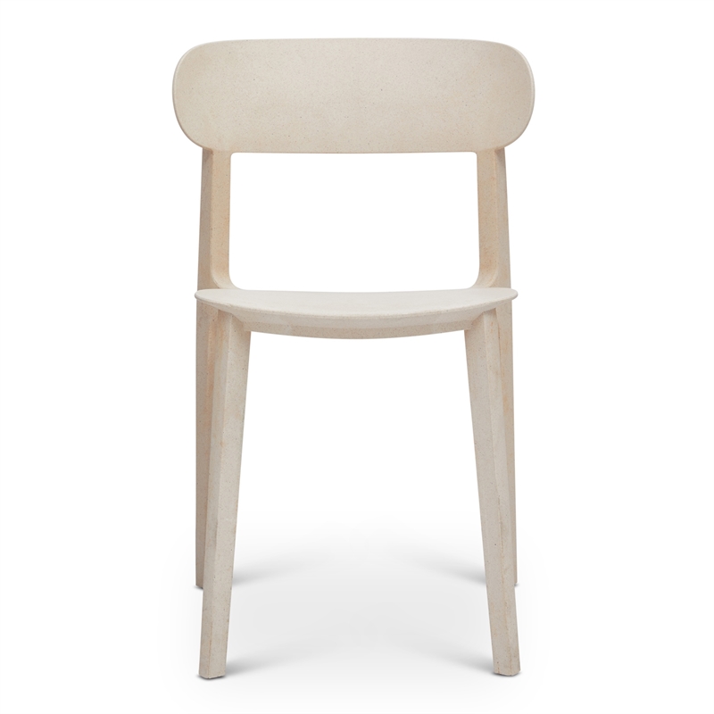 Urbia Metro Spencer Eco-Friendly Outdoor Stacking Chair in Beige (Set of 4)