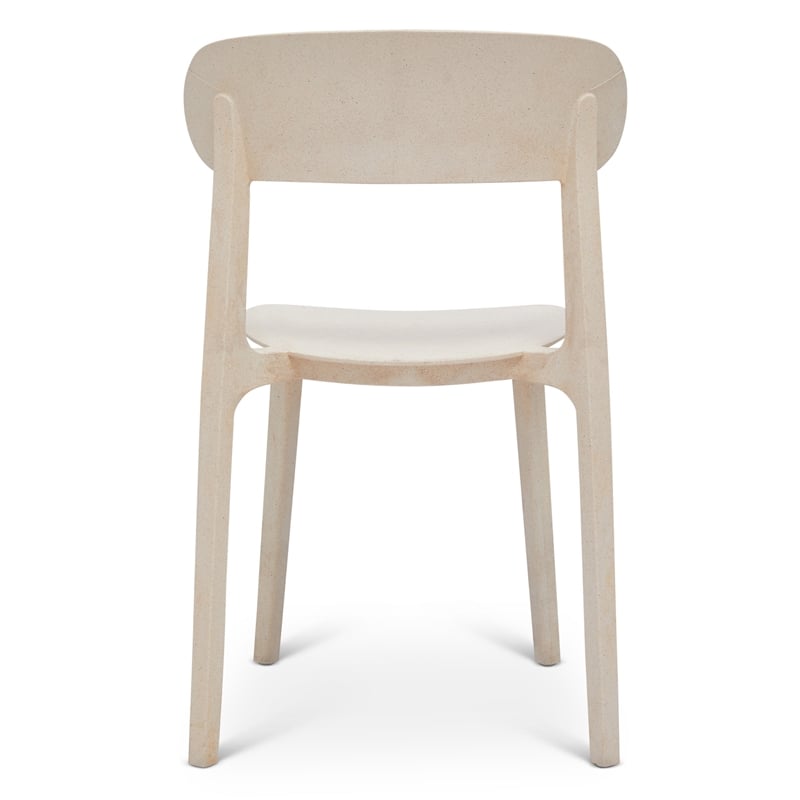 Urbia Metro Spencer Eco-Friendly Outdoor Stacking Chair in Beige (Set of 4)