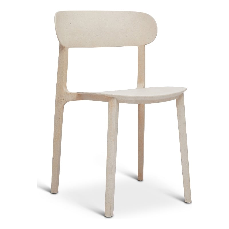 Urbia Metro Spencer Eco-Friendly Outdoor Stacking Chair in Beige (Set of 4)
