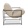 Urbia Metro Trent Accent Chair in Washed Sand Upholstery
