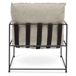 Urbia Metro Trent Accent Chair in Washed Sand Upholstery