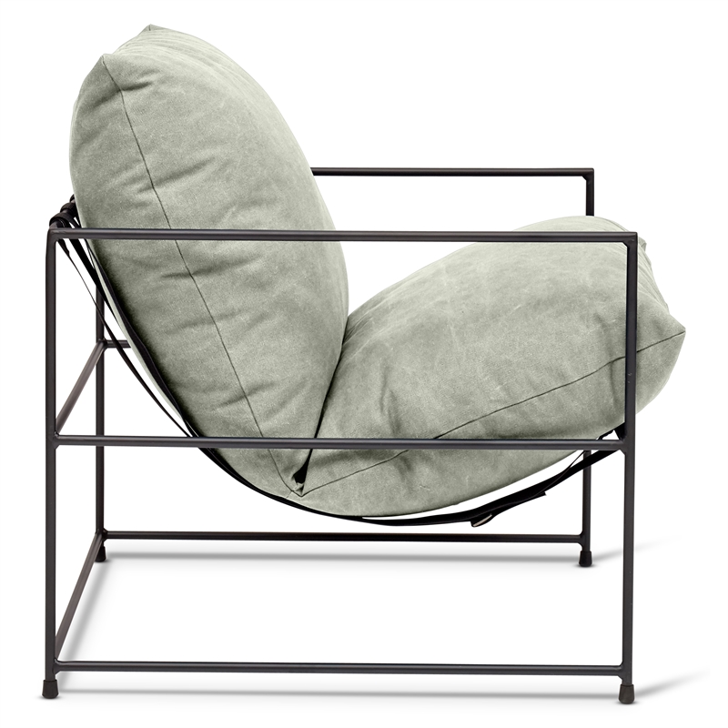 Urbia Metro Trent Accent Chair in Washed Forest Upholstery