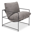 Urbia Metro Trent Accent Chair in Washed Grey Upholstery