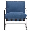 Urbia Metro Trent Accent Chair in Washed Navy Upholstery