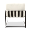 Urbia Metro Trent Accent Chair in Washed White Upholstery