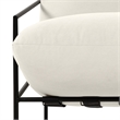 Urbia Metro Trent Accent Chair in Washed White Upholstery