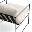 Urbia Metro Trent Accent Chair in Washed White Upholstery