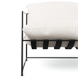 Urbia Metro Trent Accent Chair in Washed White Upholstery