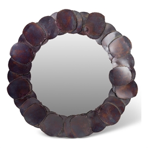 Urbia Elements Suri Mirror 33&quotDia. in Cobalt