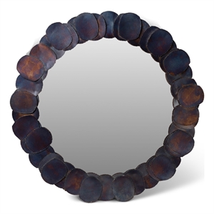 Urbia Elements Suri Mirror 43&quotDia. in Cobalt