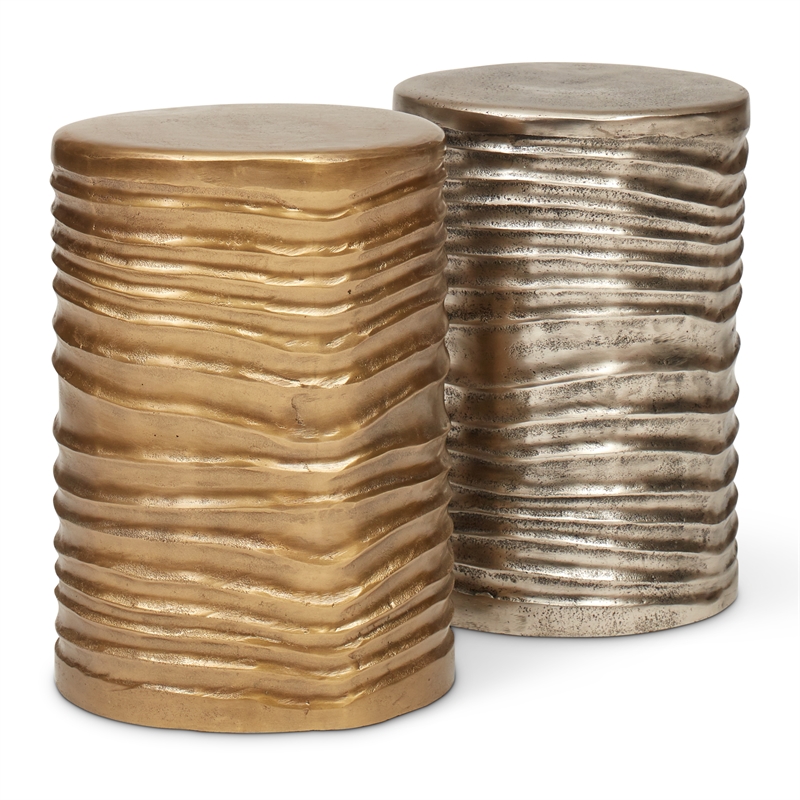 Urbia Elements Tara Stool in Vintage Silver