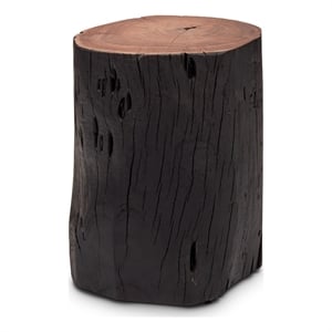 Urbia Brooks Solid Wood Stump in Ebonized