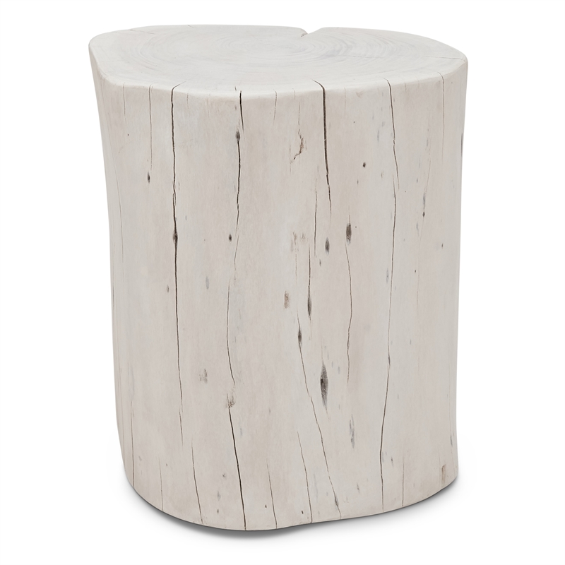 Urbia Brooks Solid Wood Stump in White Wash