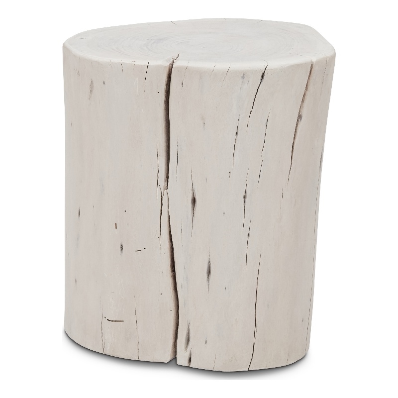 Urbia Brooks Solid Wood Stump in White Wash