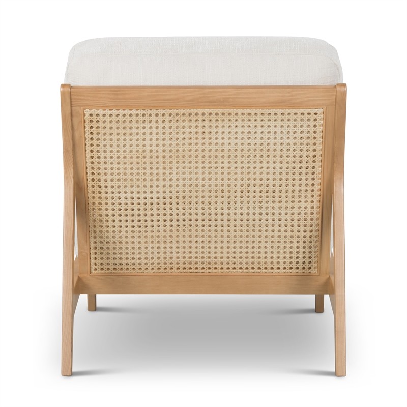 Urbia Metro Carmelo Upholstered Accent Chair in Oak/Cream
