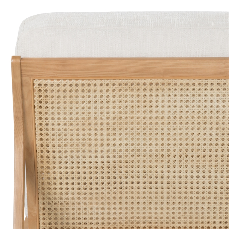 Urbia Metro Carmelo Upholstered Accent Chair in Oak/Cream