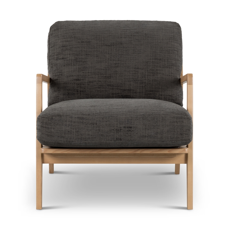 Urbia Metro Carmelo Upholstered Accent Chair in Oak/Black