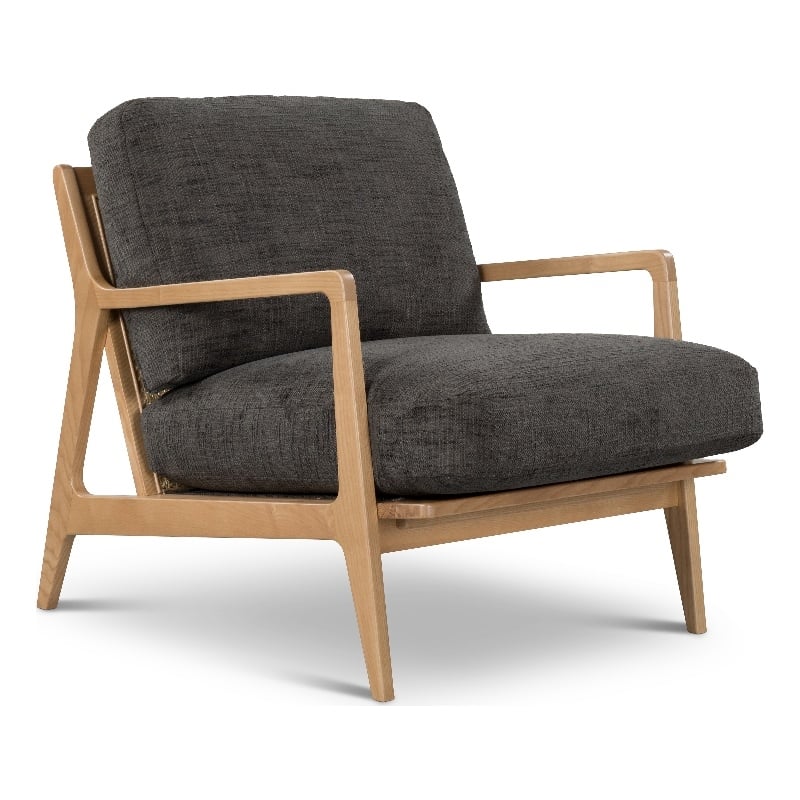 Urbia Metro Carmelo Upholstered Accent Chair in Oak/Black