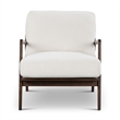 Urbia Metro Carmelo Upholstered Accent Chair in Walnut/Cream