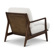 Urbia Metro Carmelo Upholstered Accent Chair in Walnut/Cream