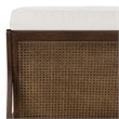 Urbia Metro Carmelo Upholstered Accent Chair in Walnut/Cream