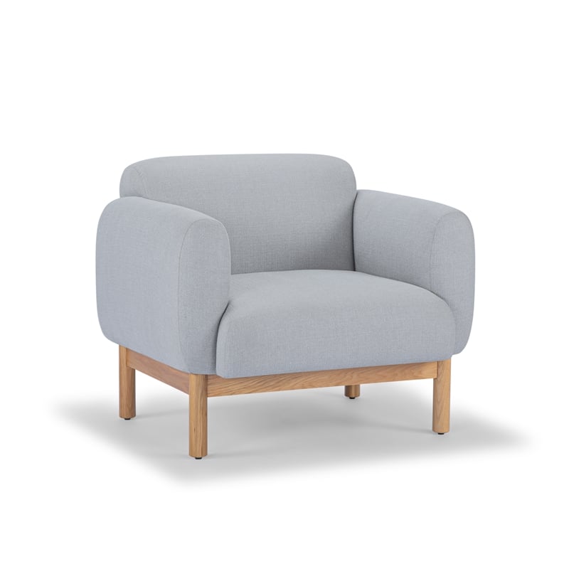 Urbia Metro Tulum Accent Chair in Light Gray