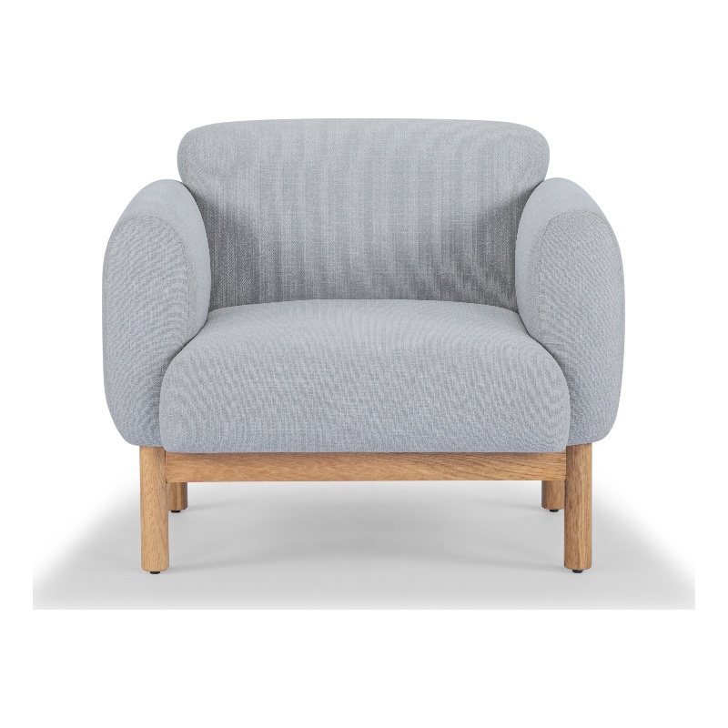 Urbia Metro Tulum Accent Chair in Light Gray