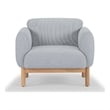 Urbia Metro Tulum Accent Chair in Light Gray