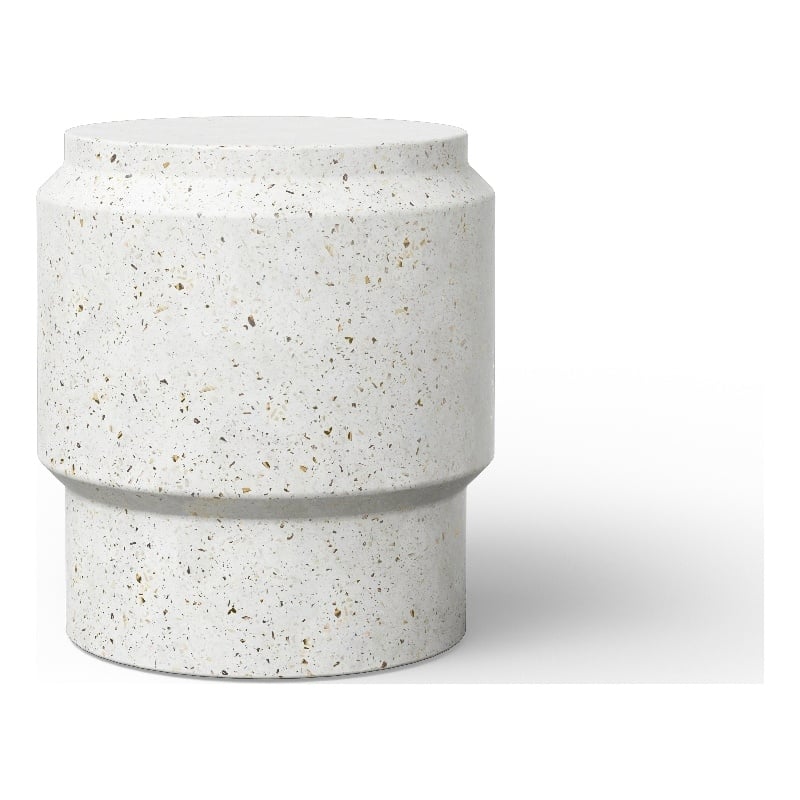 Urbia Mixx Barrel Stool in Ivory Terrazzo