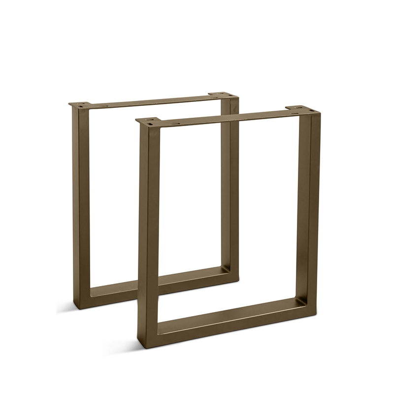 Urbia Brooks U Dining Table Base in Antique Brass (Set of 2)