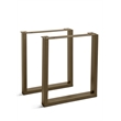 Urbia Brooks U Dining Table Base in Antique Brass (Set of 2)