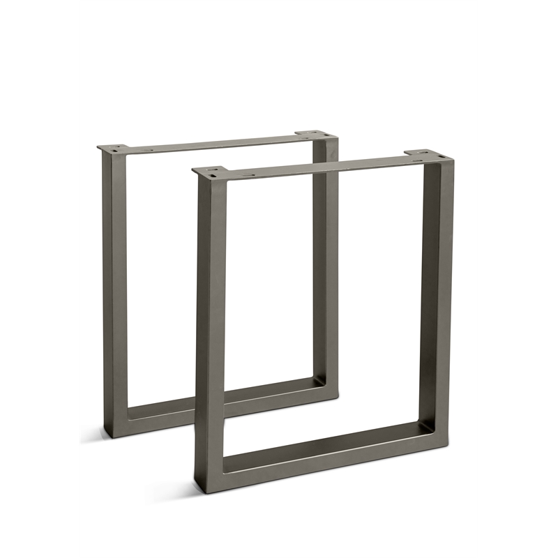 Urbia Brooks U Dining Table Base in Pewter (Set of 2)