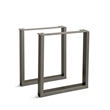 Urbia Brooks U Dining Table Base in Pewter (Set of 2)