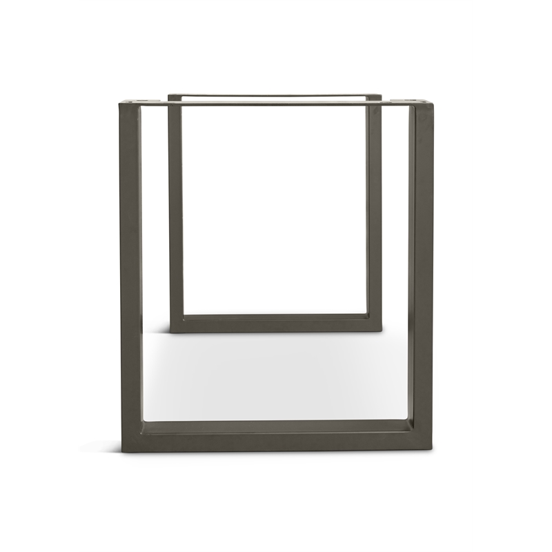 Urbia Brooks U Dining Table Base in Pewter (Set of 2)