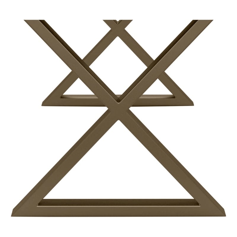 Urbia Brooks X Dining Table Base in Antique Brass (Set of 2)