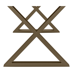 Urbia Brooks X Dining Table Base in Antique Brass (Set of 2)