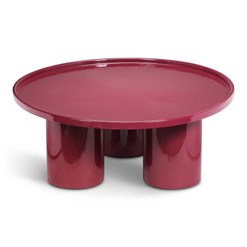 Urbia Eclat Sofia Enamel Coffee Table in Plum