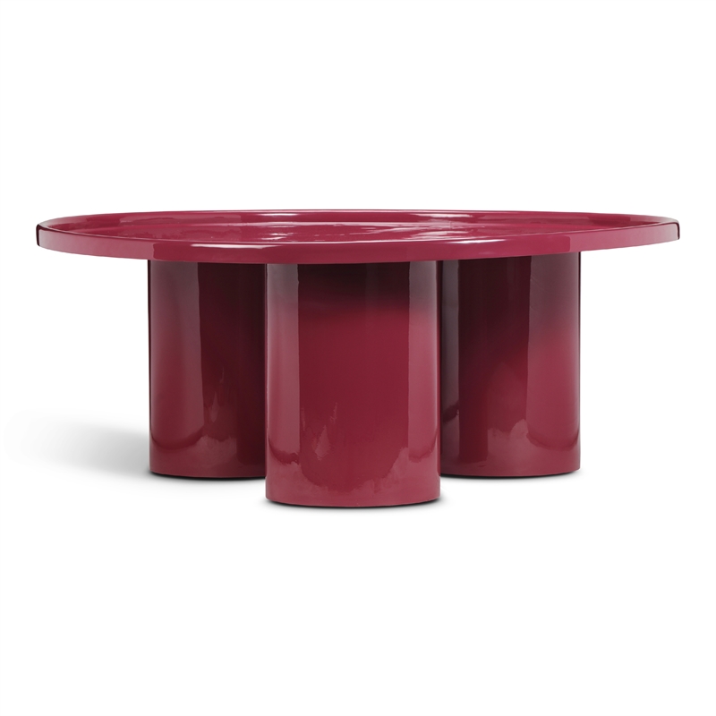 Urbia Eclat Sofia Enamel Coffee Table in Plum