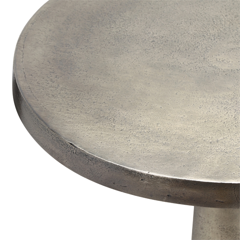 Urbia Elements Clark End Table in Antique Nickel