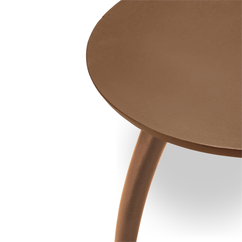 Urbia Elements Keel End Table in Antique Brass