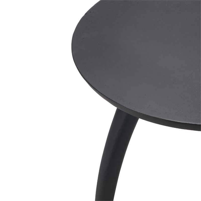 Urbia Elements Keel End Table in Antique Zinc