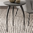 Urbia Elements Keel End Table in Antique Zinc