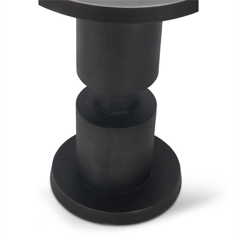 Urbia Elements Liam End Table in Antique Zinc