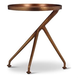 Urbia Elements Meret End Table in Antique Brass