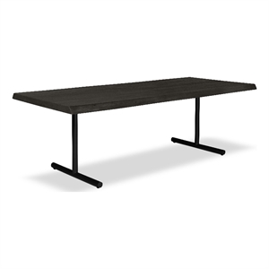 Urbia Brooks  40&quot x 116&quot Dining Table T Base in Ebonized Top Black Base