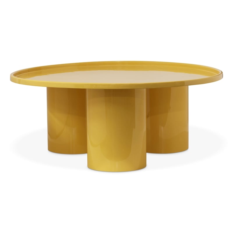 Urbia Eclat Sofia Enamel Coffee Table in Yellow Ochre