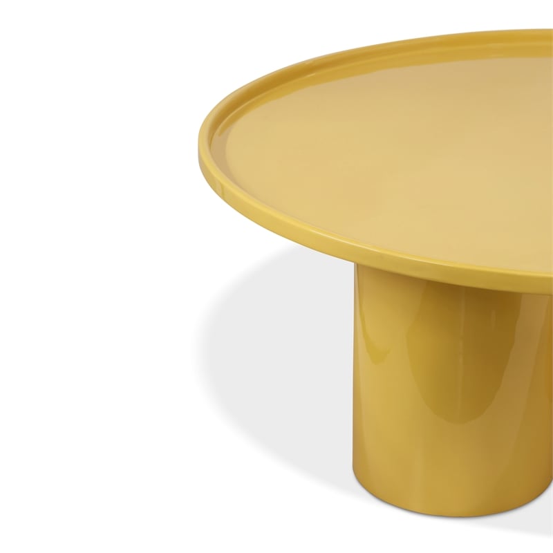 Urbia Eclat Sofia Enamel Coffee Table in Yellow Ochre