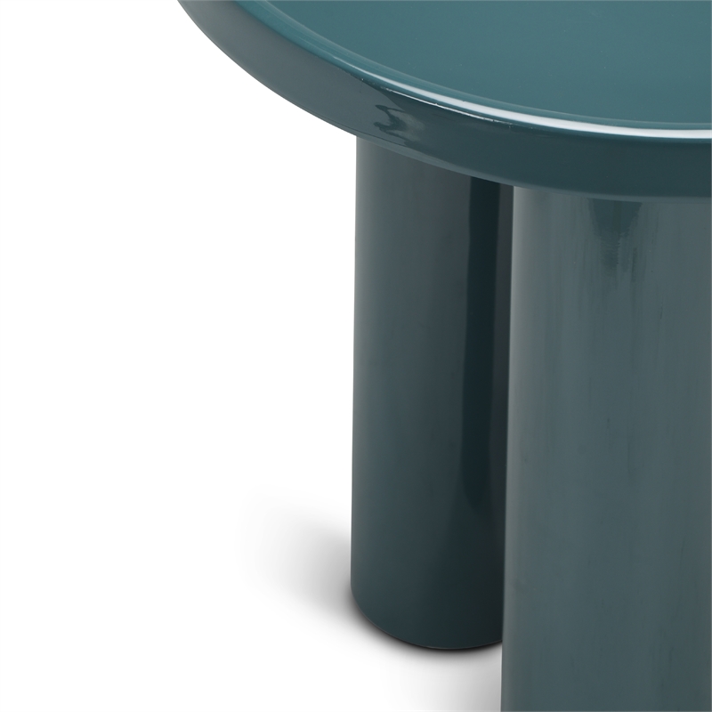 Urbia Eclat Sofia Enamel End Table in Aegean Teal