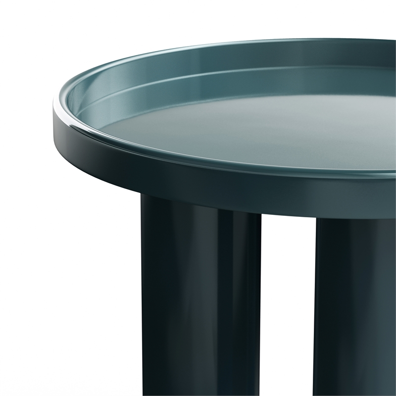 Urbia Eclat Sofia Enamel End Table in Aegean Teal